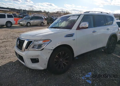 2017 Nissan Armada Platinum from USA, damaged, VIN JN8AY2NE9H9706327